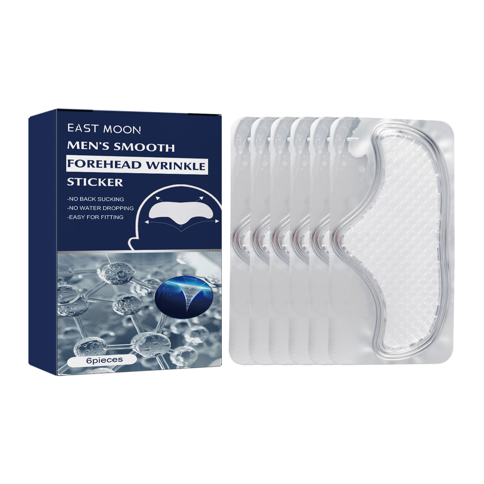 East Moon Anti-Wrinkle Forehead Patch For Men, Firming Forehead And Reducing Fine Lines And Wrinkles