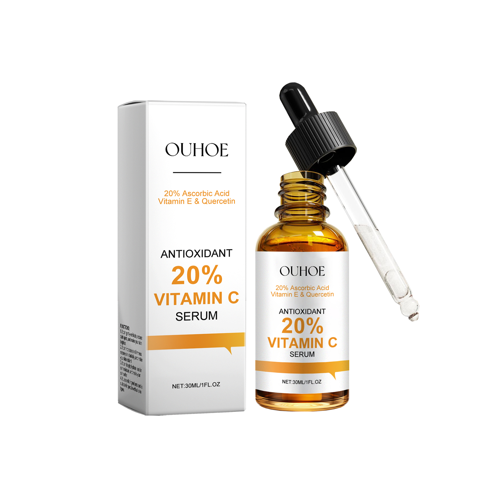 Vitamin C Essence, Facial Gentle Brightening Deep Moisturizing Repair Nourishing Skin Care Essence - Image 2