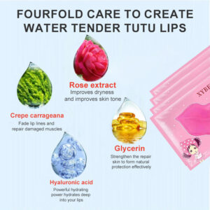 Alternative view of Lip mask is applied to remove dead skin fade lip wrinkles darken the lips moisturize and moisturize the lips