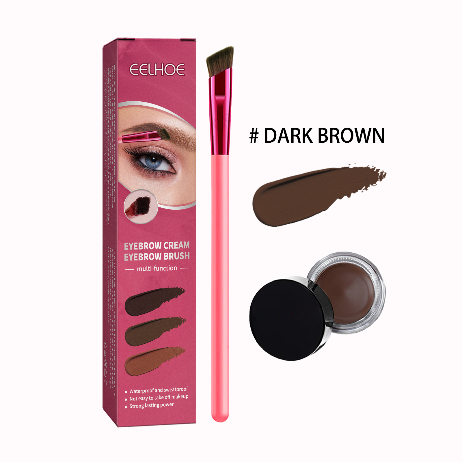 Multifunctional Eyebrow Brush Set, Filling Shaping Tinted Eyebrows Smooth Eye Brow Makeup Set - Image 4