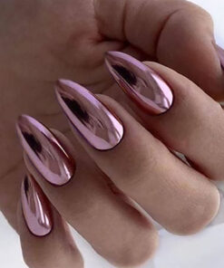 Alternative view of Wearable Nails European and American Style Electroplated Fake Nails Bronze Wearable Patch Manicure Nail Finished Products