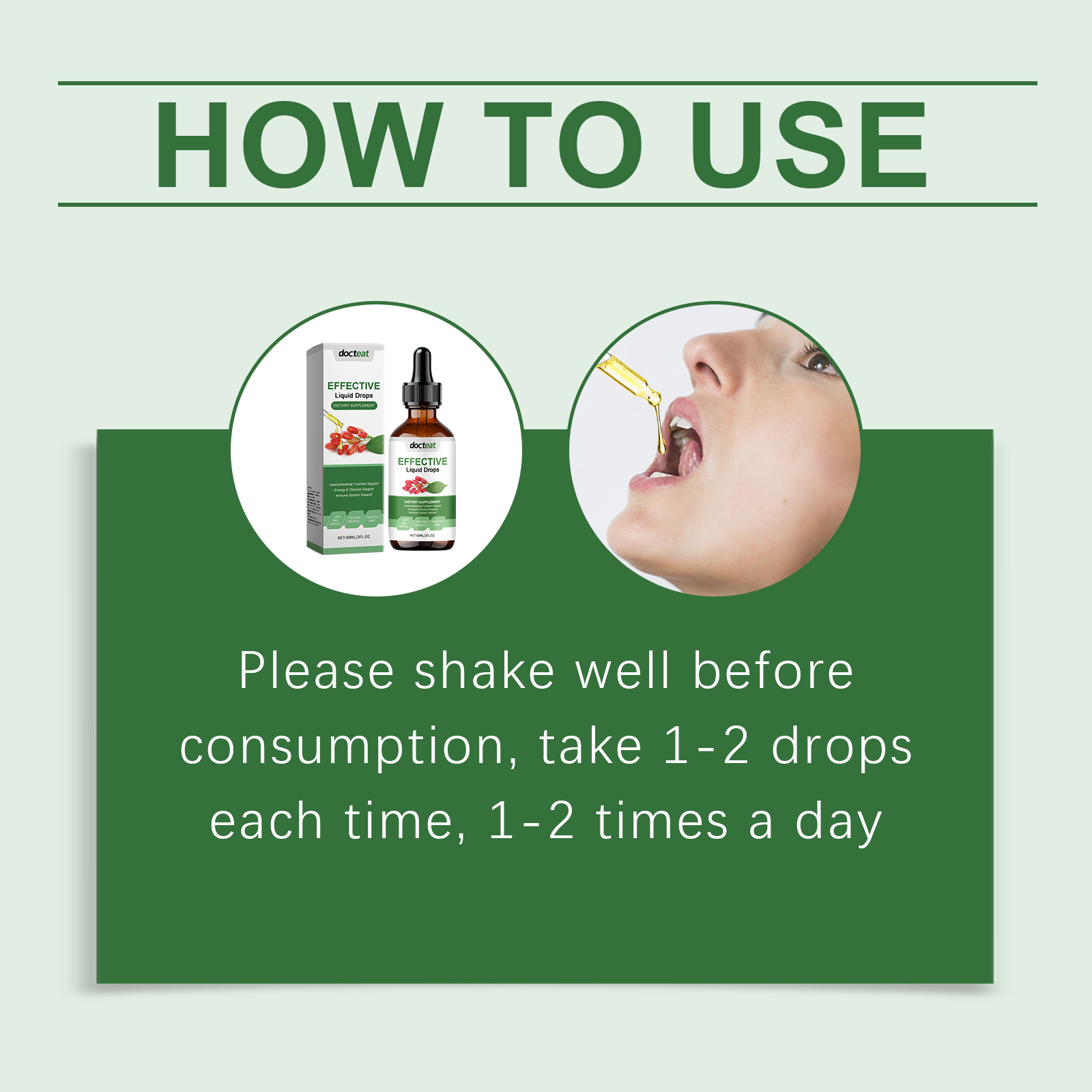 Docteat Dietary Herbal Supplement Drops Mild Herbal Essence Pamper Body Care Supplement Drops - Image 6