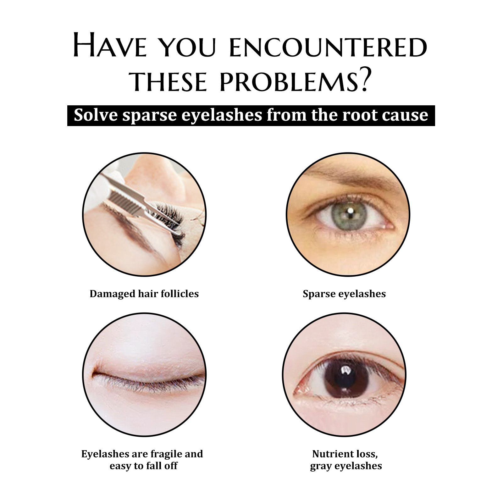 EELHOE Lash Boost Serum, Eyebrows And Eyelashes Black Thick Curly Natural Beautiful Slender Long Gentle Not Easy To Smudges - Image 4