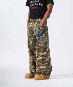 Alternative view of Style Camouflage Distressed Denim Pants