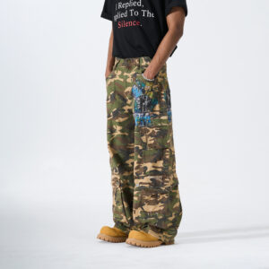 Alternative view of Style Camouflage Distressed Denim Pants