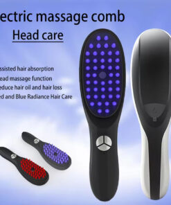 Alternative view of Electric hair generator nano atomization scalp hair care massage comb red blue light