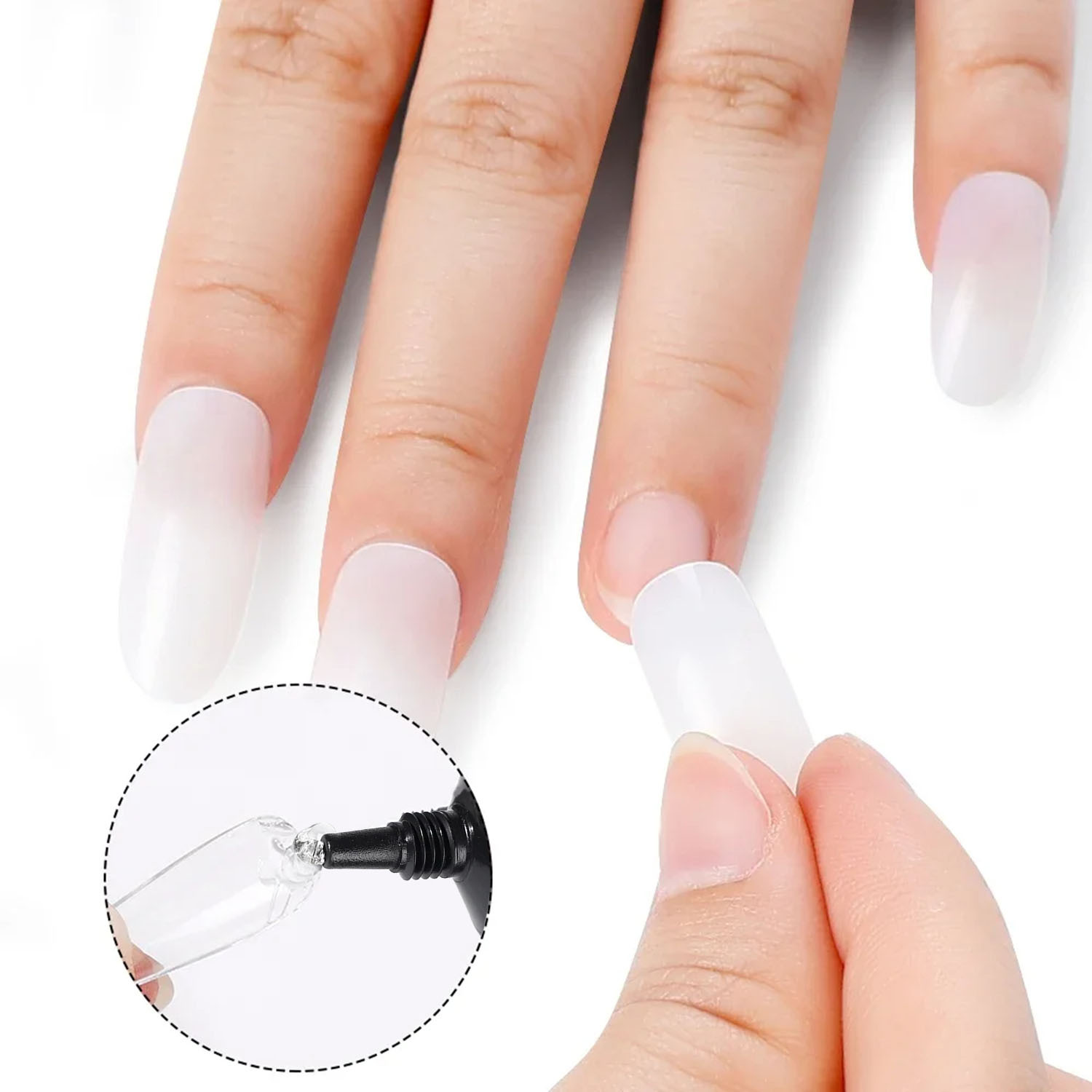 Transparent nail art reinforcement, wearing nail art, diamond adhesive, special for nail art - Image 6