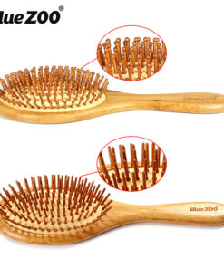 Pointed BlueZOO Massage Air Cushion Airbag Comb Bamboo Bristle Needle Comb Hairdressing Wood Comb