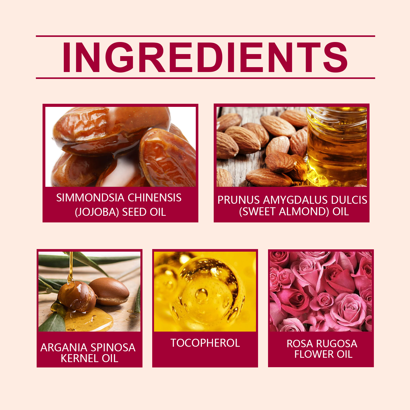 OUHOE Rose Body Oil Relieves Dry Skin And Moisturizes Body Skin Massage Care Oil - Image 5