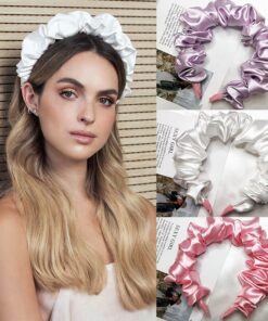 Silk Wide Headbands Knot Turban Hairband Vintage Head Wrap