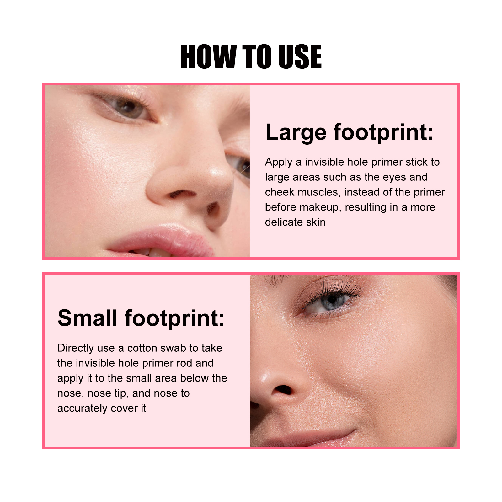 Pore Invisible Stick, Brightening Skin Tone Concealer Invisible Pore Smoothing Pre-Makeup Stick - Image 7