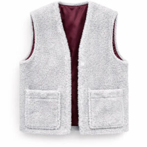 Woolen Woman's Vest - Light grey