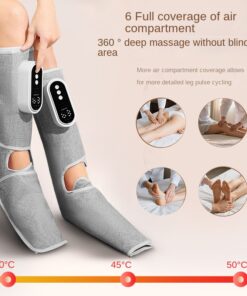Heated Leg Massager with Multi-Level Adjustment, Simulated Air Pressure Massage, Rechargeable Beauty Leg Device, Kneading Full Wrap Foot Therapy Machine