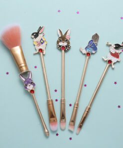 Midi Fox Mr. White Rabbit Alice Metal Makeup Brush Original Design Eye Shadow Blush Highlighter