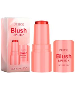 Blush Lipstick, Natural Nude Light Long-Lasting Easy Color Blush Lip Gloss Stick