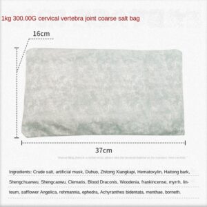 Alternative view of Sea salt heating large coarse salt hot compress bag for warming knees shoulders and neck with added sea salt hot moxibustion bag