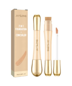 2 In 1 Foundation + Concealer, Blemish Print Natural Concealer Long-Lasting Makeup Invisible Pore Concealer