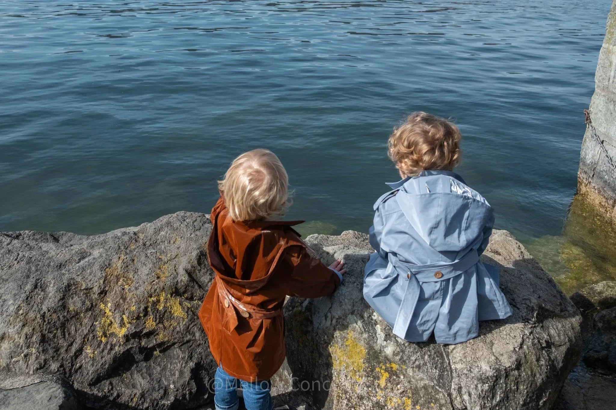 Kid’s Trench Coat – Blue – Cotton