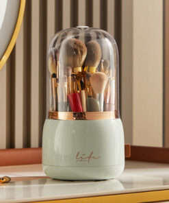 Alternative view of Cosmetic Brush Storage Bucket Organizer Rotating Brush Tube