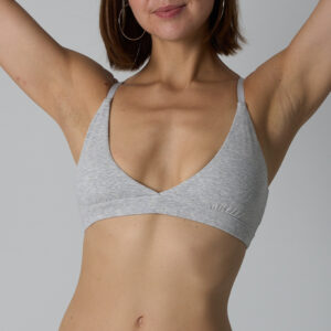 Alternative view of Deep V Sexy Pure Cotton Wire-Free Bra Comfortable Home Underwear