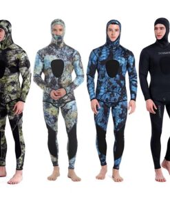 New 3MM fish hunting camouflage chloroprene rubber split diving suit for men's cold and warm free surfing suit