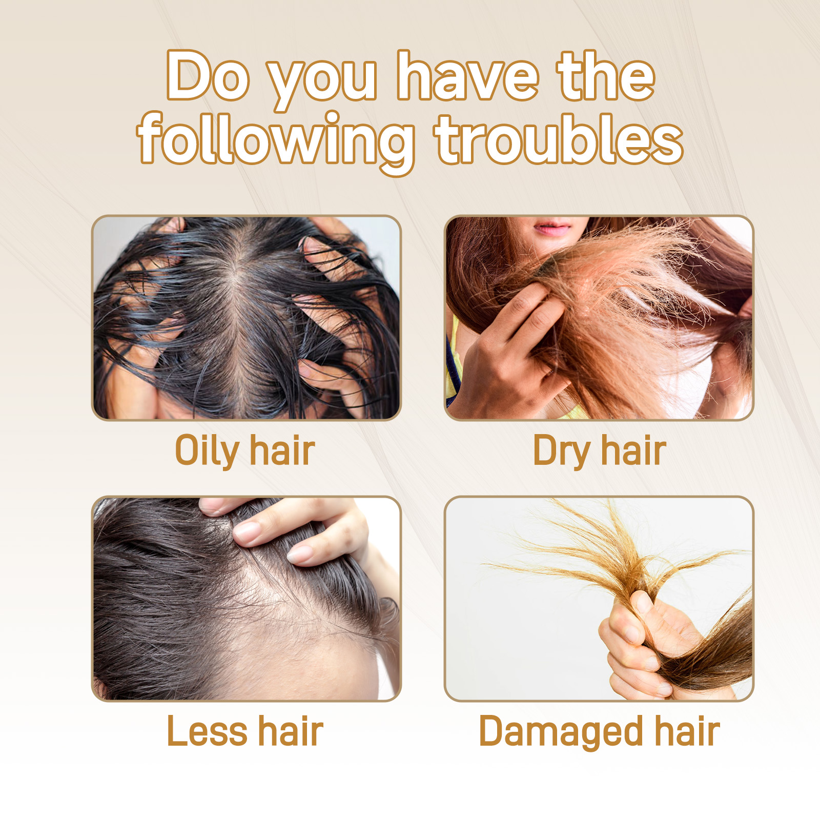 Googeer Hair Regrowth Drops, Repair Dry Hair Smooth Hair Solid Hair Thick Prevent Hair Loss - Image 3