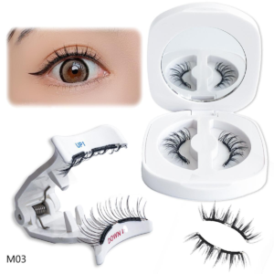 Alternative view of Soft magnetic suction zero glue false eyelashes supernatural simulation thick curling portable