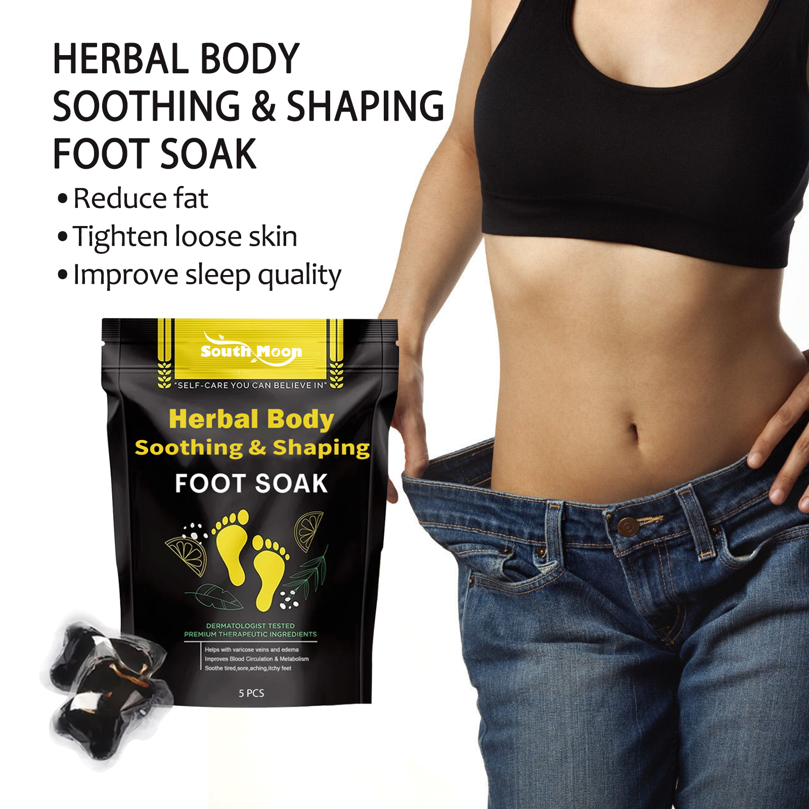 South Moon Herbal Foot Bath Bags Gently Moisturize The Skin On The Feet And Care For Lazy People's Arms While Soaking Their Feet - Image 2