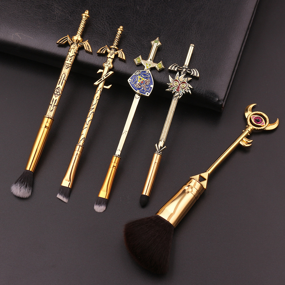 The Legend Of Zelda Makeup Brush Set Sky Sword Link Figma Weapon Loose Powder Brush Lip Brush
