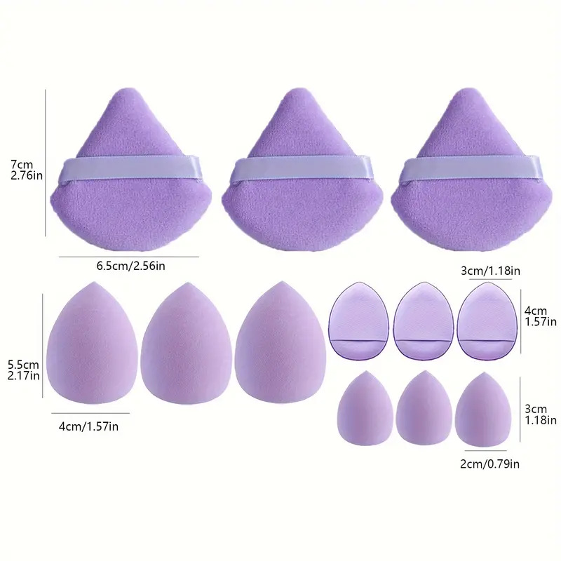 12Pcs Makeup Sponge Blender Beauty Egg Foundation Sponges Liquid Cream Cosmetic Puff Women Make Up Accessories Beauty Tools - Image 4