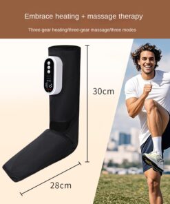 Alternative view of Heated Leg Massager with Multi-Level Adjustment, Simulated Air Pressure Massage, Rechargeable Beauty Leg Device, Kneading Full Wrap Foot Therapy Machine