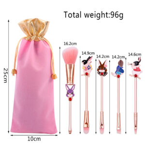 Alternative view of Midi Fox Mr. White Rabbit Alice Metal Makeup Brush Original Design Eye Shadow Blush Highlighter