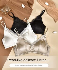 Alternative view of Brahmin Women's Thin Strap Seamless Wire-Free Bra, Non-Slip, Anti-Sagging, Minimizing Large Breasts