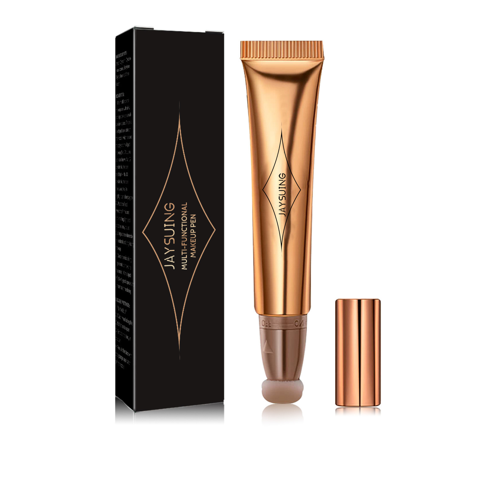 Jaysuing Multi-Functional Makeup Pen, Solid Liquid Contour Facial Blush Contour Highlighter Stick - Image 3