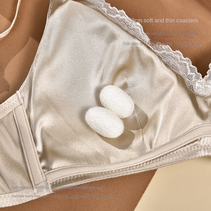 Brahmin Women's Thin Strap Seamless Wire-Free Bra, Non-Slip, Anti-Sagging, Minimizing Large Breasts - Image 3