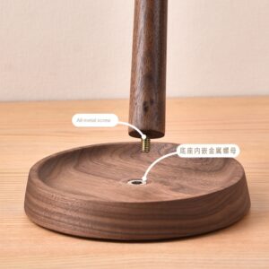 Alternative view of Walnut Wooden Headphone Stand - Real Wood Headphone Holder Display Rack