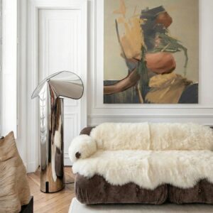 Alternative view of Genuine Ivory Sheepskin Couch Cover for Dogs — Natural Sofa Protector (Plastic-Free)