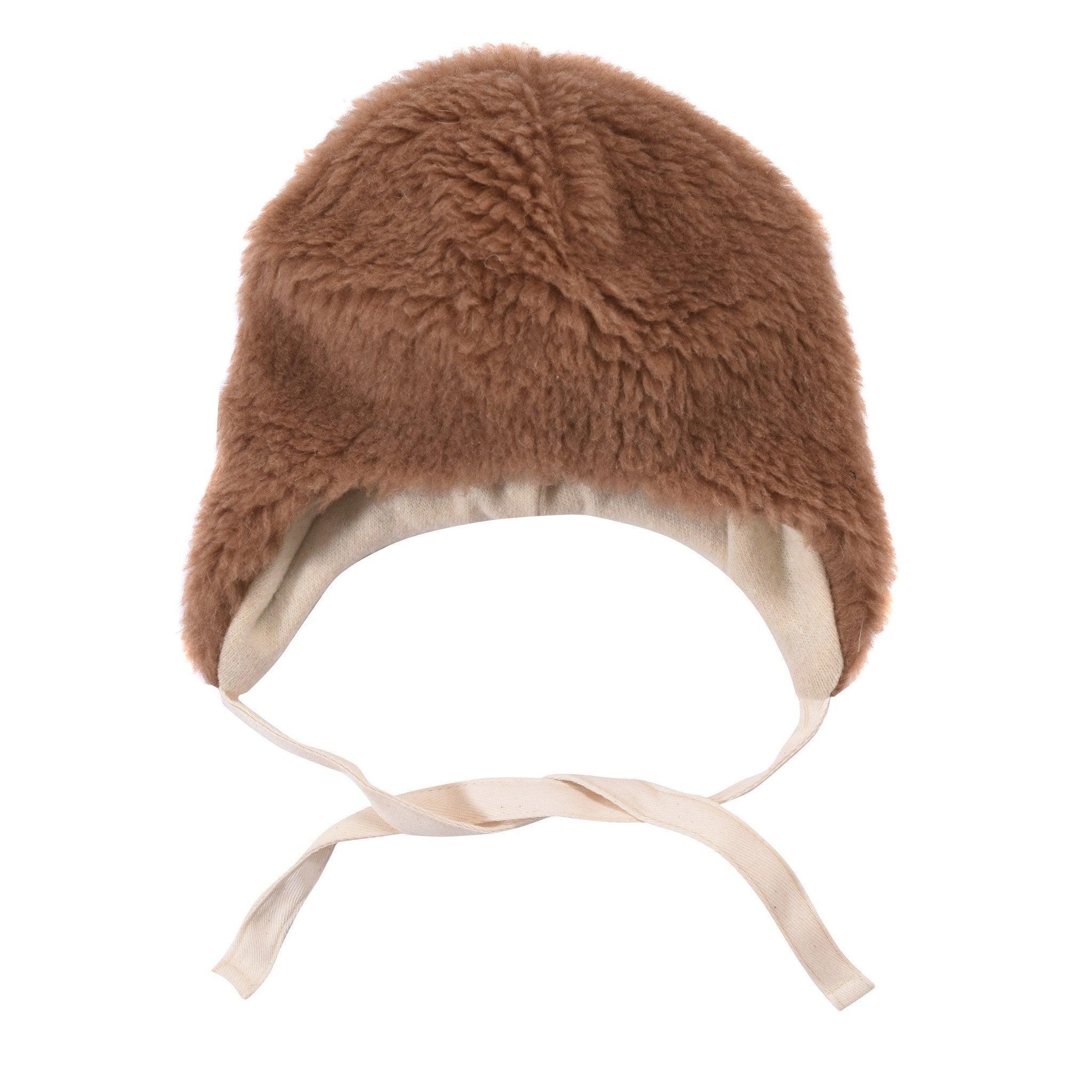 Brown Bear Woolen Baby Hat