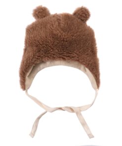 Brown Bear Woolen Baby Hat