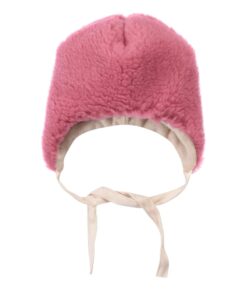 Alternative view of Pink Bear Woolen Baby Hat