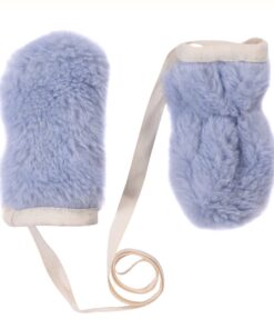 Blue Bear Woolen Baby Gloves