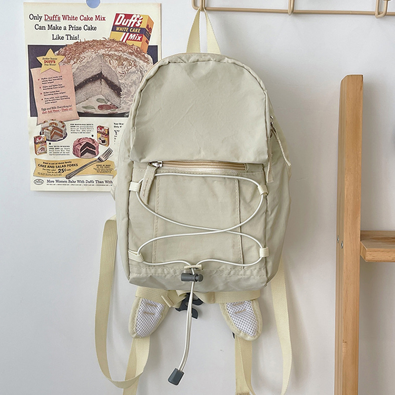 Outdoor-Rucksack mit Kordelzug Mini-Tasche leicht und vielseitig Wandertasche Damen leichter Reise-Rucksack