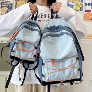 Outdoor-Rucksack mit Kordelzug Mini-Tasche leicht und vielseitig Wandertasche Damen leichter Reise-Rucksack