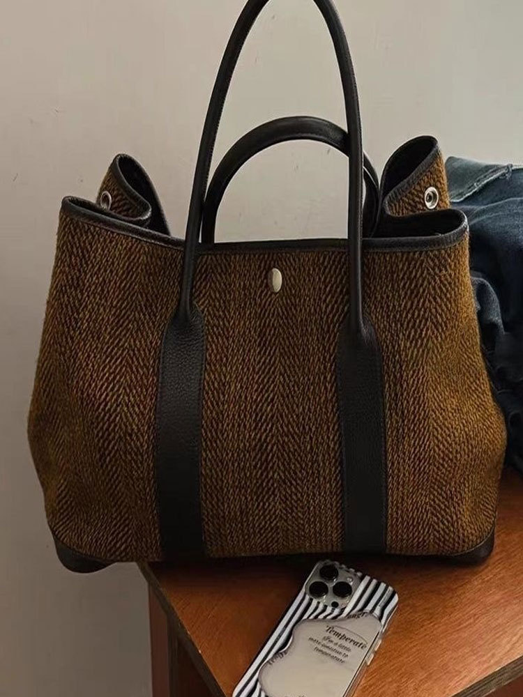 Herbst und Winter neue Nischen-High-Value-Damentasche, modische Stimmung, Wollhandtasche mit einer Schulter – einfacher
