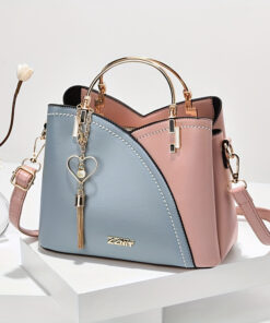 Damentasche 2025 neue trendige Handtasche Koreanische Version Kontrastfarbe große Kapazität Mode Schulter-Crossbody-Tasche Einteiler Dropship