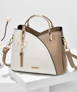 Alternative view of Damentasche 2025 neue trendige Handtasche Koreanische Version Kontrastfarbe große Kapazität Mode Schulter-Crossbody-Tasche Einteiler Dropship