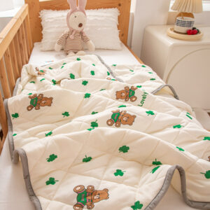 Alternative view of Fabrikdirektvertrieb Klasse A gestrickte Baumwolle 120*150 Kinder-Cartoon-Klimaanlage Sommer-Kühlquilt-Geschenk Großhandels-Live-Übertragung