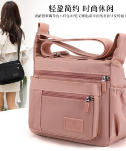 2022 Neue Vielseitige Tasche Damen Wasserabweisender Nylonstoff-Rucksack Freizeit-Canvas-Tasche mit großem Fassungsraum Mama-Damentasche
