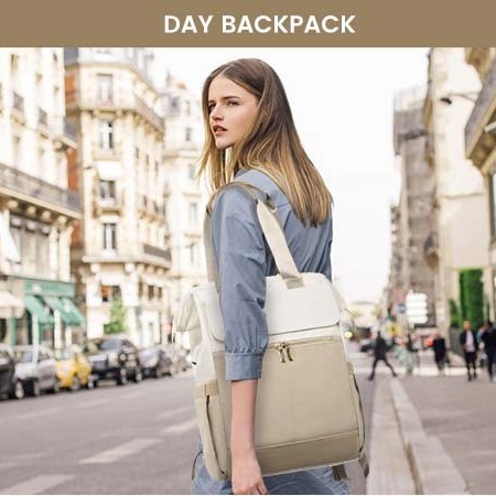 Spot Factory grenzüberschreitender einfacher Damen-Reiselaptop mit großem Gepäck und Kontrastrucksack