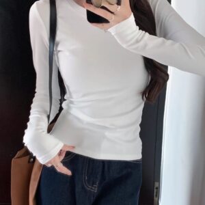 Alternative view of Außenhandel grenzüberschreitend heißes Mädchen, schlanke, kurzärmelige, langärmelige T-Shirt,